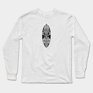 surfboard art, surfing surfer vibes, v6 Long Sleeve T-Shirt